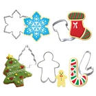 1 шт. Рождественская форма для печенья, имбирь, форма в форме рождественской елки, инструмент для украшения кухонного торта, подарок сделай сам, форма для выпечки, печенья