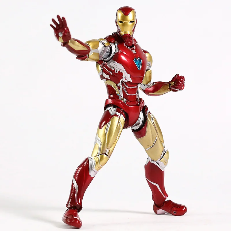 Аниме СВЧ Marvel Мстители 4 Endgame Железный человек MK85 фигурка 16 см Mark 85 модель игрушки куклы для Рождественский подарок