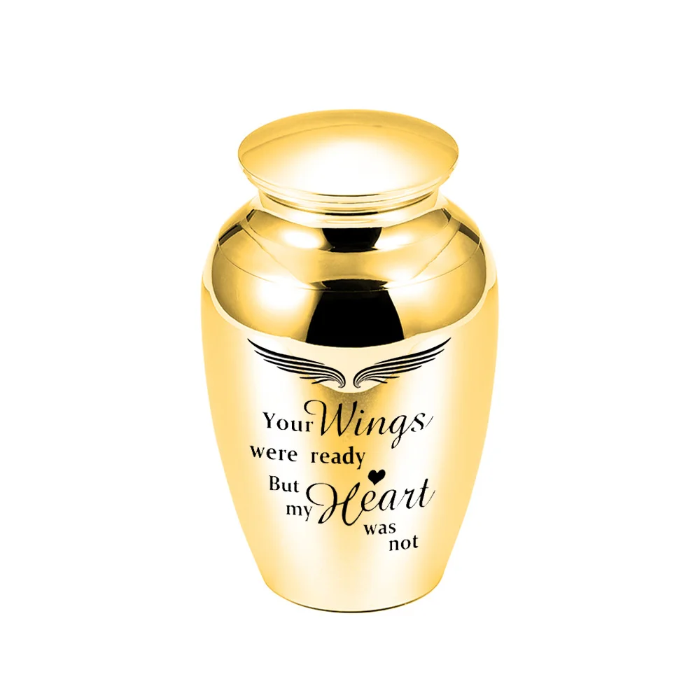 

Photo Frame Cremation Urns ,Ashes Holder Keepsake,Angel Wings Memorial Mini Urn Funeral Urn Pendant - Your Wings Were Ready