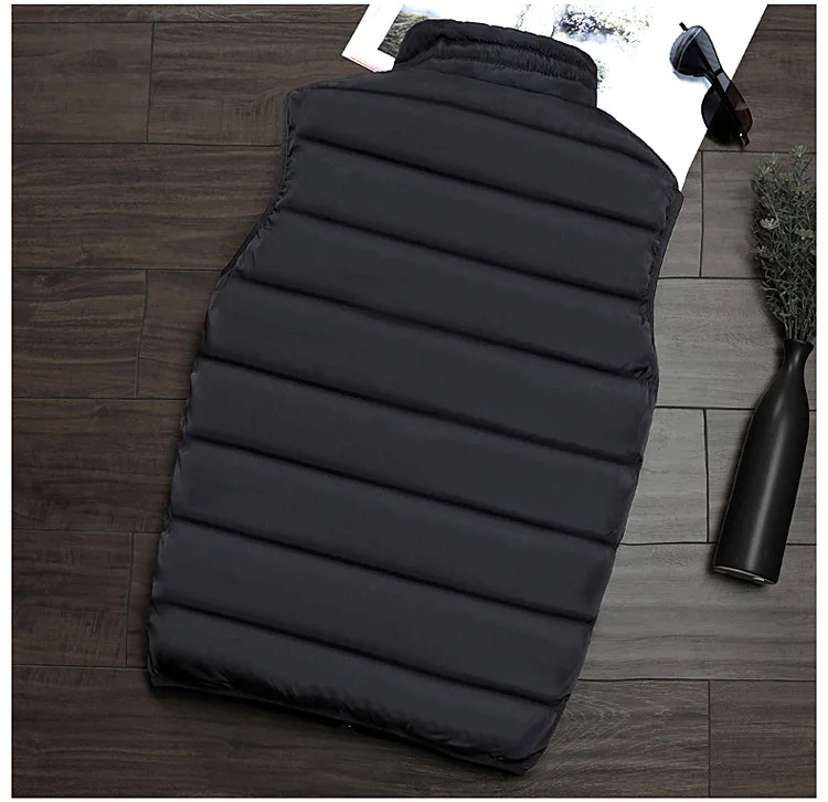 INS Ultra-fire bao kuan MEN'S Vest Outdoor Vest Clothing Autumn& Winter Coat Men down Feather Cotton Vest