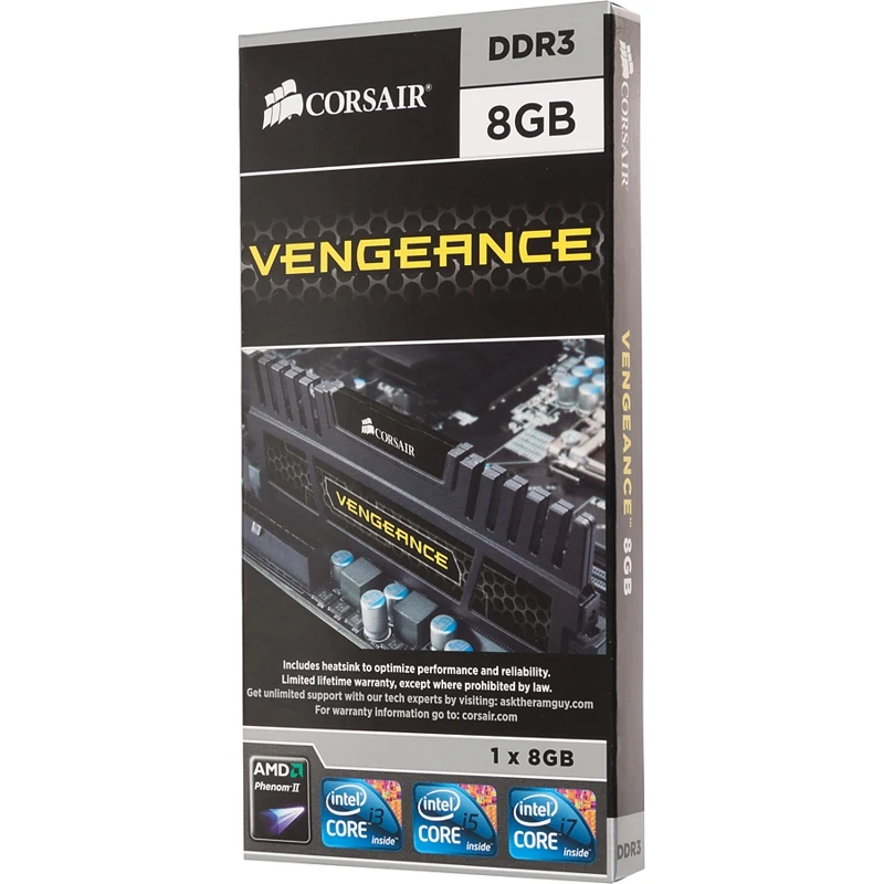 Память DDR3 8Gb 1600MHz Corsair CMZ8GX3M1A1600C9 RTL PC3 12800 CL9 DIMM 240 pin 1.5В|Оперативная память| |