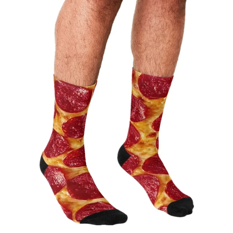 Забавные мужские носки в стиле Харадзюку счастливые с принтом хип-хоп для