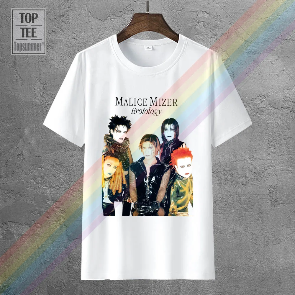 

Malice Mizer Erotology Japanese Visual Kei Rock Band T Shirt Tee Size S M L Xl Print Tees Short Sleeve O Neck