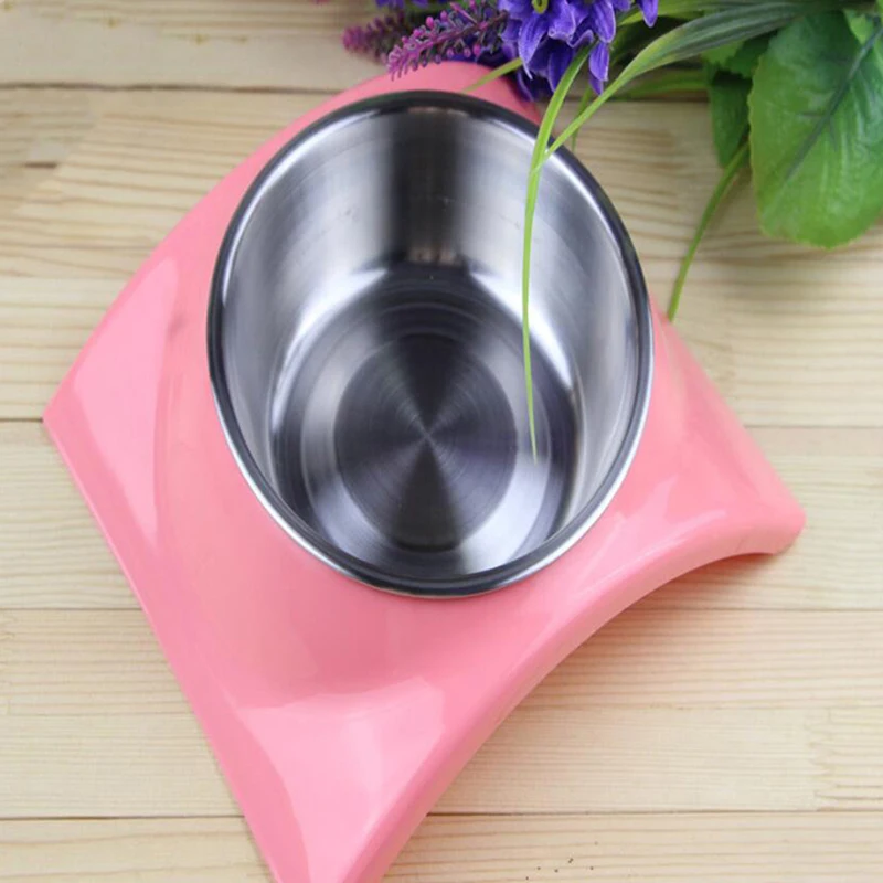 Dog Dual-use Food Bowl Cat Teddy Bear Stainless Steel Single Leak-proof Basin Wash Pet Supplies | Дом и сад