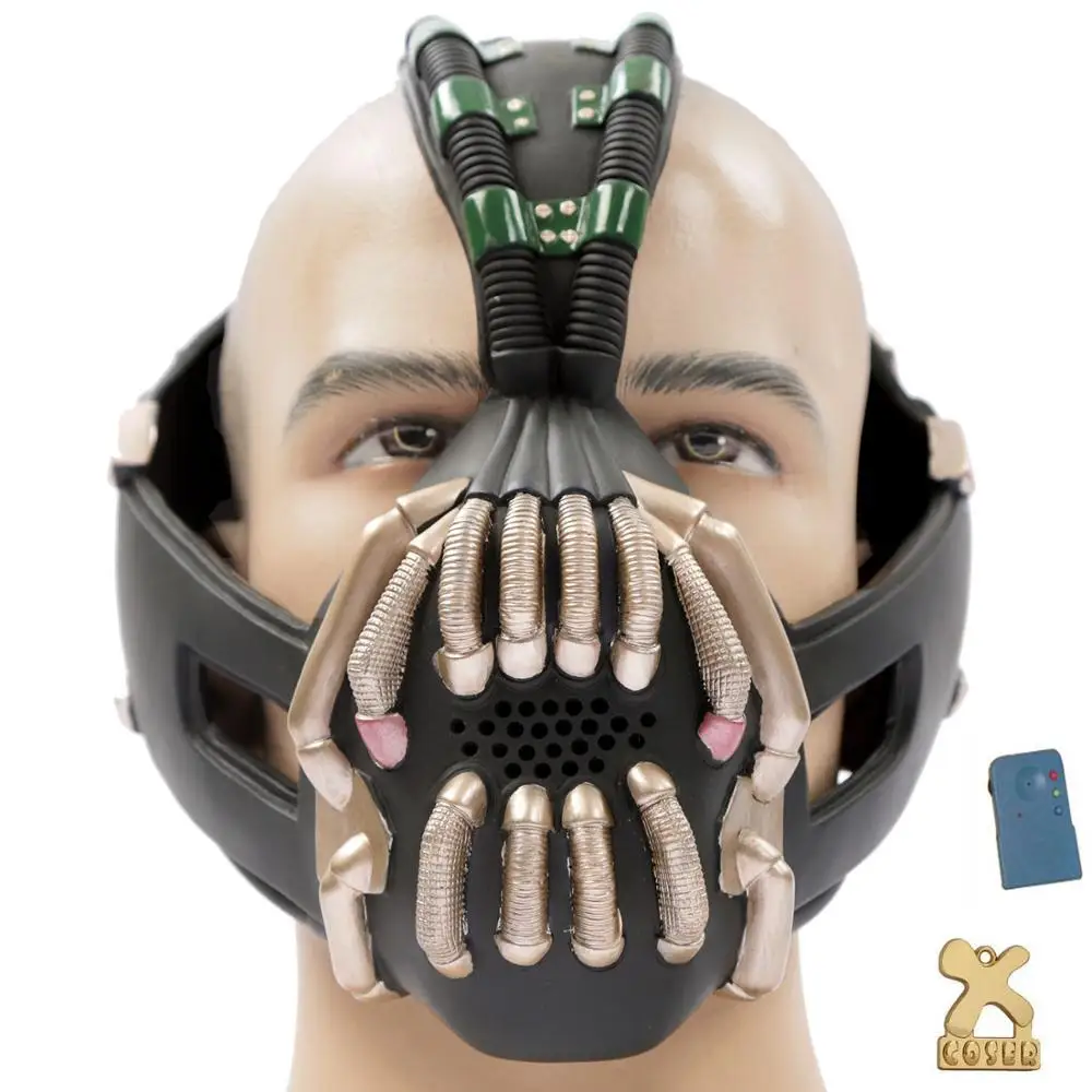 MASK B Бэтмен Темный рыцарь Rises Bane маска для лица фильм косплей костюм реквизит Хэллоуин Рождество сценическое шоу Вечерние Индивидуальные маски - Цвет: MASK B
