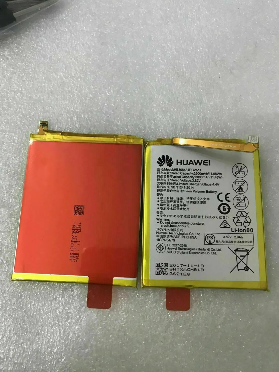 

New Original HB366481ECW 3000mAh Battery For Huawei Y6 2018 / Y6 Prime 2018 5.7" ATU-LX1 ATU-L21 ATU-L30 ATU-L31 ATU-L42+Tools