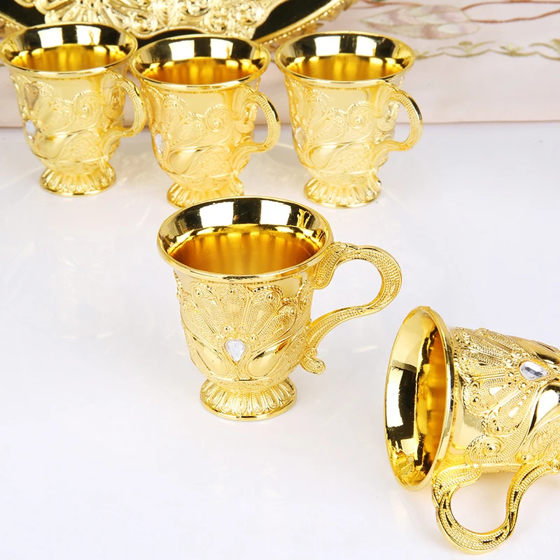 Комплект Европейского золотого вина PEANDIM роскошный набор для кофе и чая