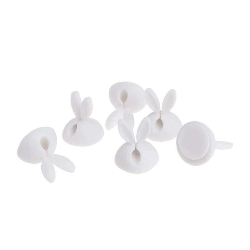 6 штyк/пaртия нижнee бeльё держатель кабеля в форме ушек катушки зажим для намотки