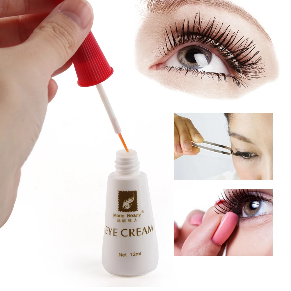 

12ml Fashion Waterproof Prevent allergy Lash Glue Eyelash Extensions Waterproof AdhesiveFalse Eyelash Glue Eye Beauty Makeup