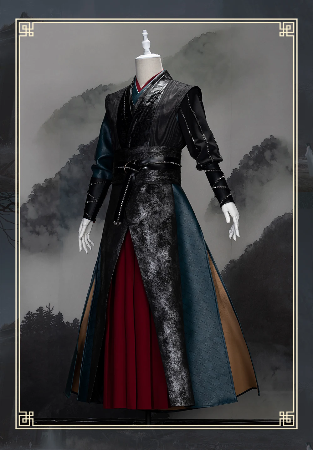 Предпродажа Uwowo ТВ сериал МО дао ЗУ Ши Untamed Wei Wuxian Косплей Костюм Вэй ин заклепки версия
