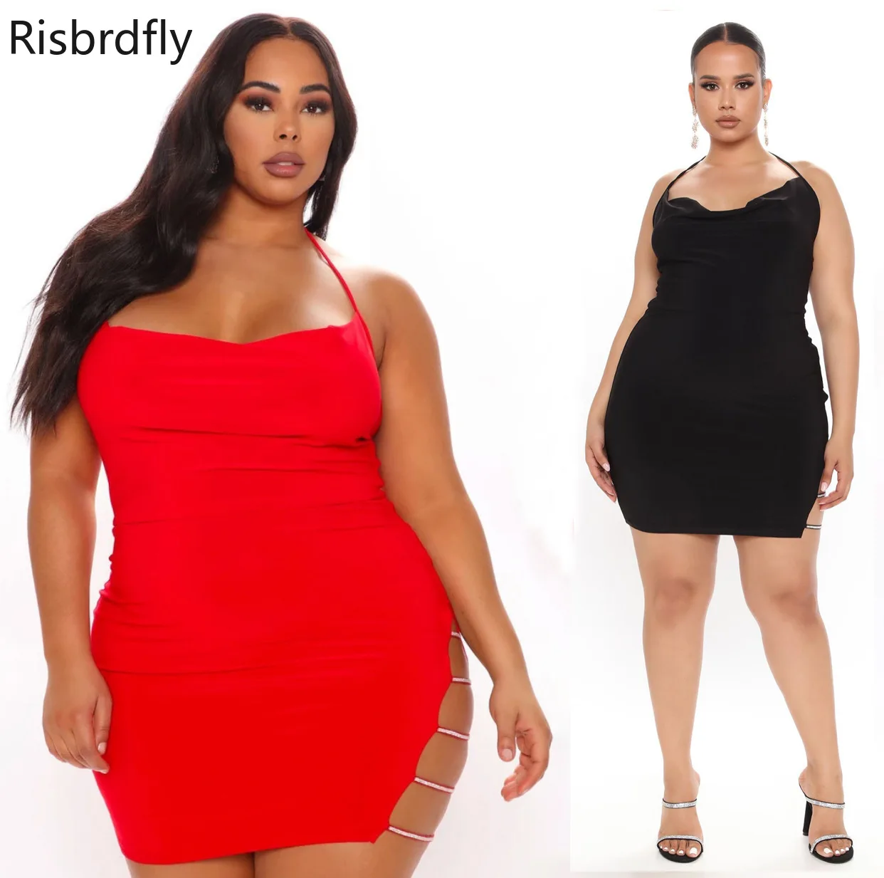 

2021 Summer New Sexy Women Sleeveless Spaghetti Strap Mini Dress Woman Dress