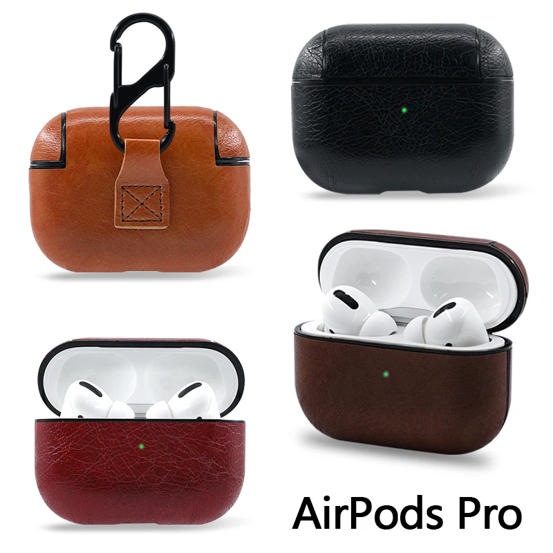 Для Apple AirPods Pro Bluetooth беспроводные наушники Кожаный чехол Чехол для AirPods Pro Funda чехол для зарядки чехол s