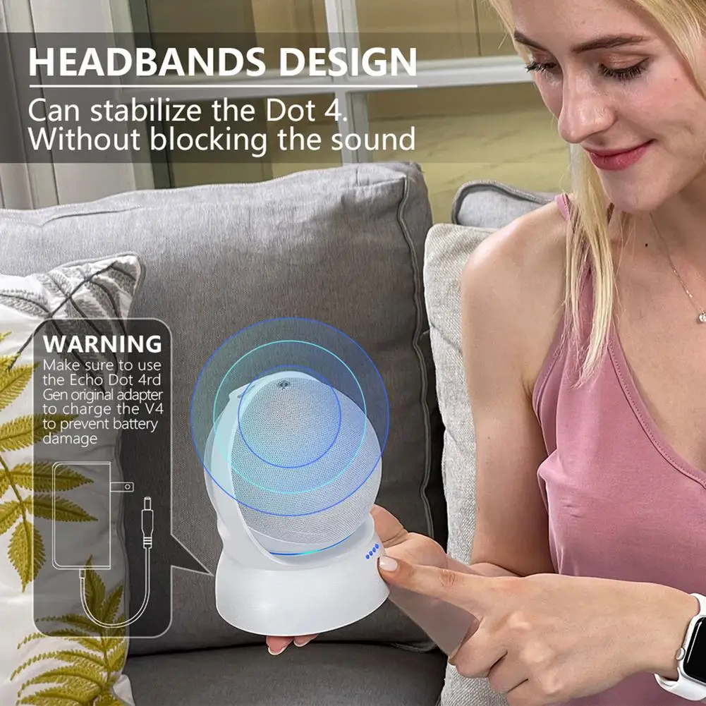 Аккумулятор D4 на 10000 мА · ч для Echo Dot 4 го поколения Alexa Dot4 колонка портативный