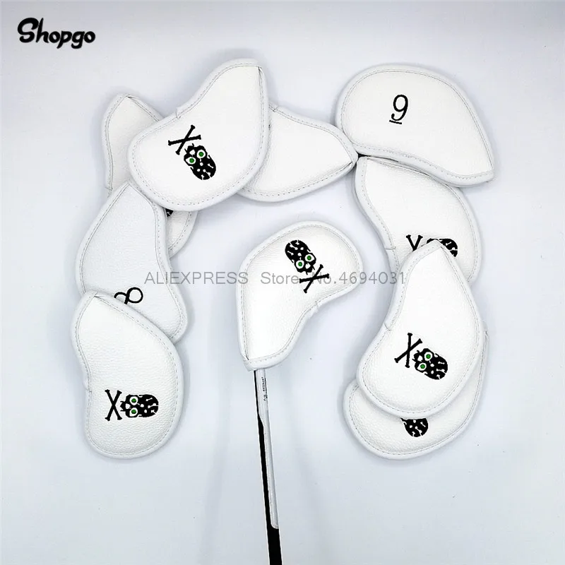 [2 цвета] чехол для гольфа с черепом из полиуретанового железа полный набор чехлов