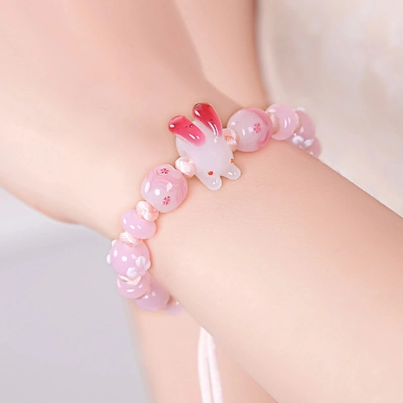 Очень Популярные вязаные браслеты ручной работы с различными розовыми