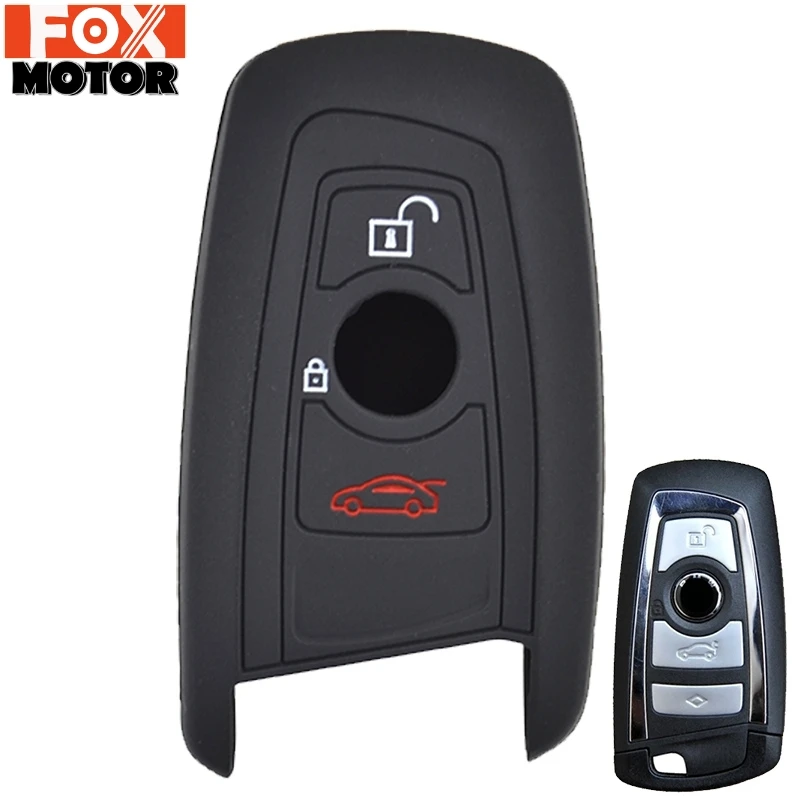 3 кнопочный силиконовый Автомобильный Брелок дистанционного управления с ключом
