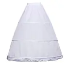 Женский трапециевидный подъюбник с 3 кольцами, свадебное платье с регулируемой талией и кулиской, однослойное бальное платье в стиле кринолина, Нижняя юбка