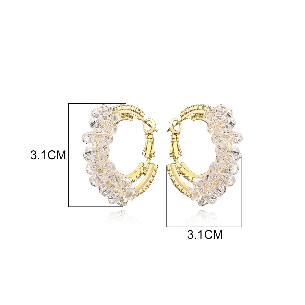 От Viennois покрытие из круглые серьги кольца для Для женщин Кофе золотистого цвета