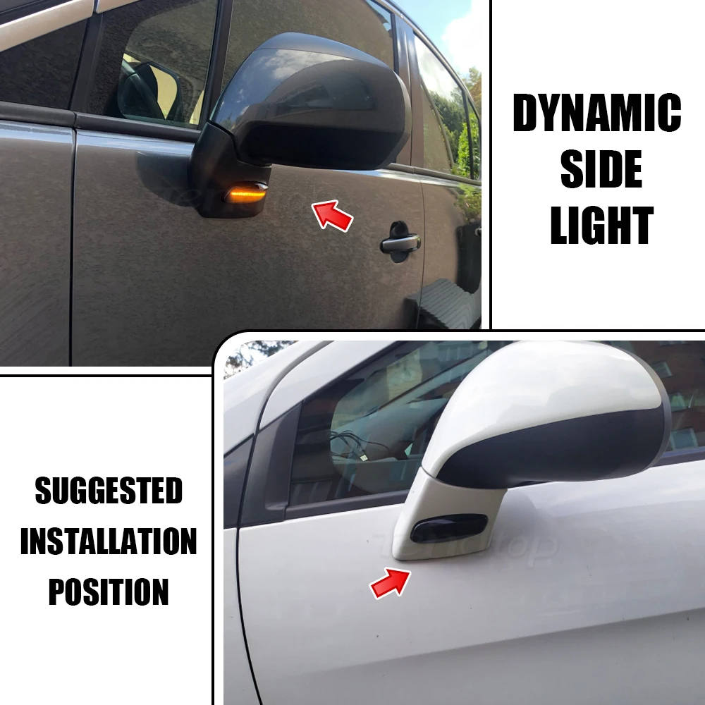 Dynamic Flashing Led Side Marker Turn Signal Light For Citroen C4 Picasso C3 C5 DS4 Peugeot 308 207 3008 5012 Indicator Lamp images - 6