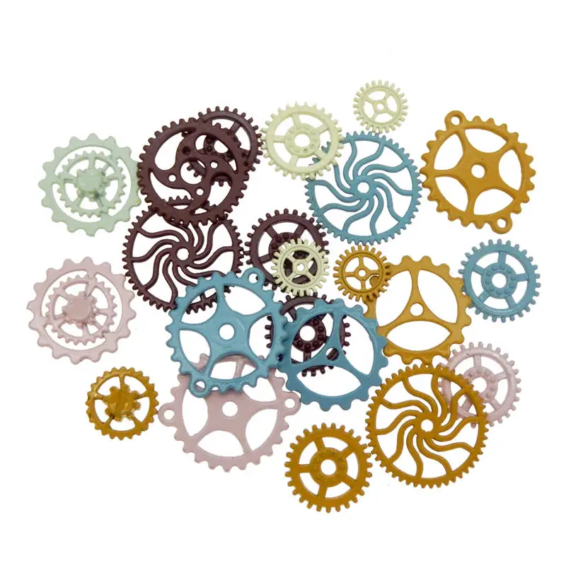 Подвески женские из сплава в стиле стимпанк разноцветные 10-30 мм 20 шт. | Украшения и