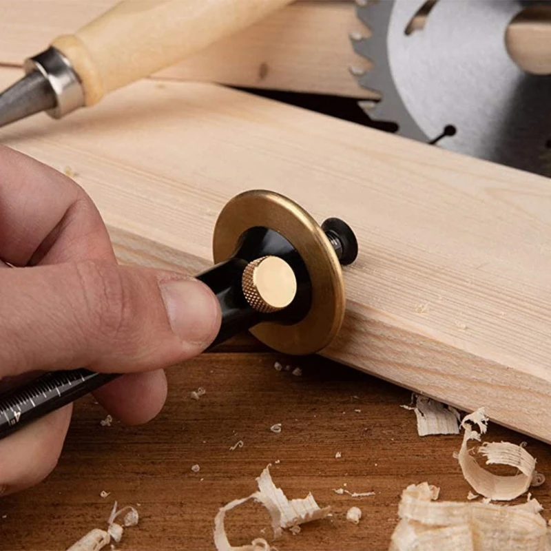 

Q9QF Wheel Marking Gauge,Marking Gauge, Marking Gauge Woodworking, Wood Scribe Tool, Marking Tool, Marking Guide