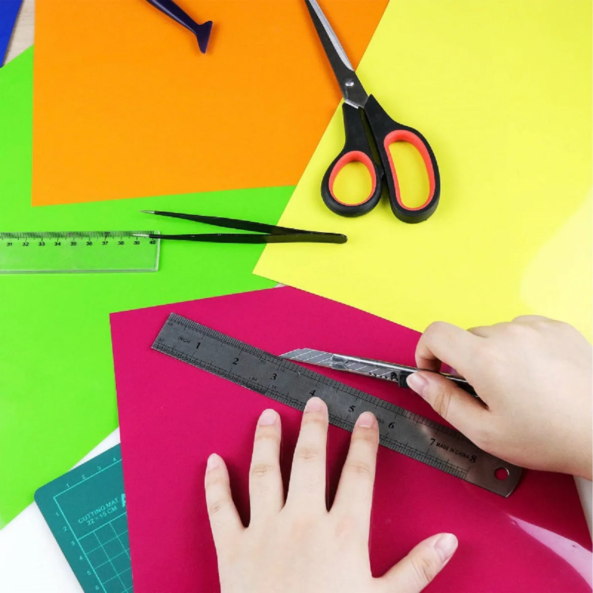 

40Pcs 12"x12"/30cmx30cm Permanent Adhesive PVC Vinyl Sheet Laser Heat Transfer Hologram Press Film Printing