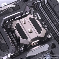 bykski cpu xph t8 cpu water cooling blocks for intel lga115x170020112066 all metal mechanical butterfly system microwaterway