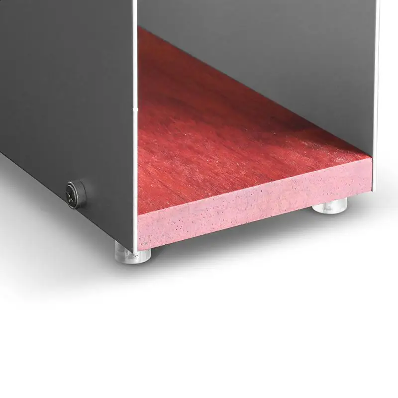 Серая квадратная черная резиновая полка для записей дисков Cd специальная