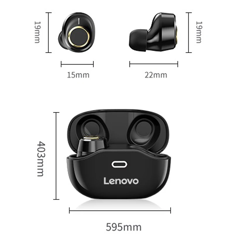 Беспроводные Bluetooth 5 0 наушники Lenovo X18 с шумоподавлением настоящая беспроводная