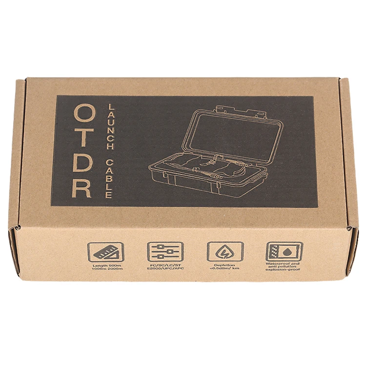 

OTDR Launch Cable OTDR Optical Fiber Tester LC/APC-LC/APC Test Extension Cable Optical Fiber Jump Box Single Mode 500m 1km 2km