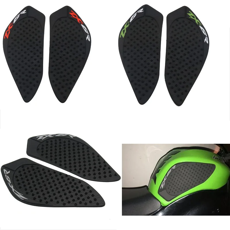 

High quality FOR KAWASAKI ZX6R 2009-2016 Protector Anti slip Tank Pad Sticker Gas Knee Grip Traction Side 3M Decal