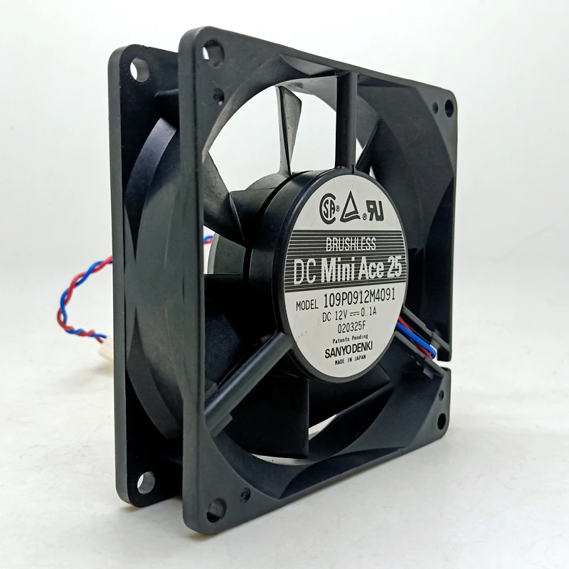 Sanyo 9 см 9225 12 в двойной шар бесшумный вентилятор 109P0912M4091 9025 компьютерный шкаф