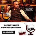 Стеклянная винная бутылка Z-NING, набор стеклянных бокалов для вина с круглым светом для красного вина барный винный набор, стеклянные бокалы для виски, украшение для дома, стакан для бренди