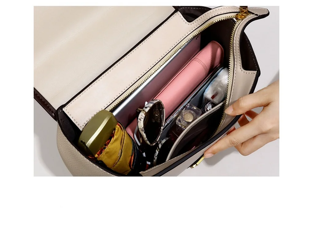 

Bag women 2021 new leather bag large capacity handbag fashion luxury single shoulder messenger bag women's Tote Bag