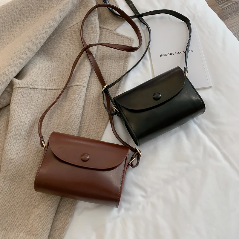 

Spring and Summer New Arrival Chic Retro Small Bags 2021 Trendy Korean Style Stylish Simple and Versatile Shoulder Messenger Bag