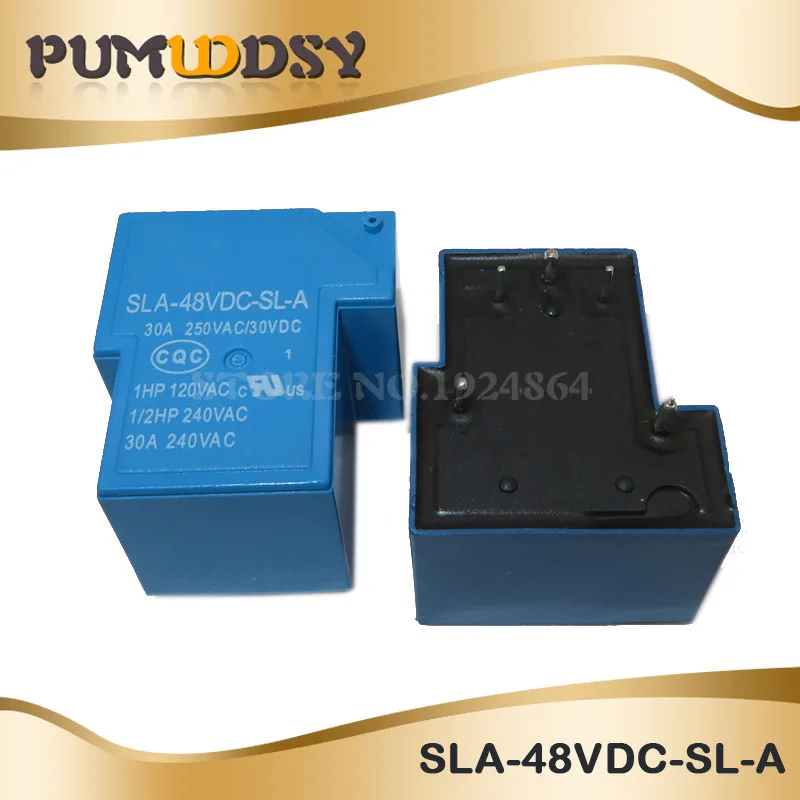 SLA-48VDC-SL-A 2 шт./лот Мощность s SLA-05VDC-SL-A SLA-12VDC-SL-A SLA-24VDC-SL-A SLA-48VDC-SL-A 5V 12V 24V 48V 30A 5PIN T90 - Цвет: SLA-48VDC-SL-A