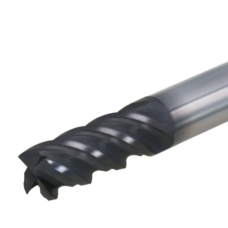 Концевая фреза с 4 канавками длинная неравная спиральная из нержавеющей стали мм