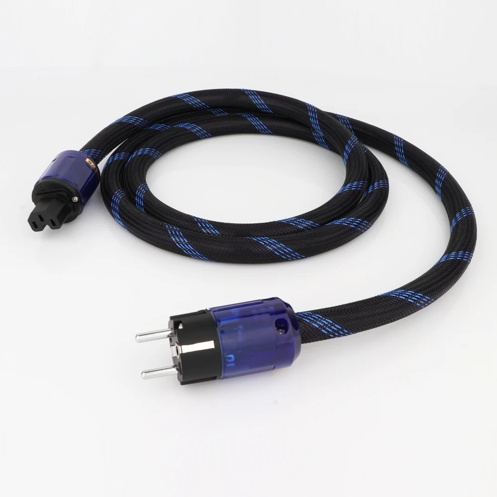 

Кабель питания Preffair D516 10AWG, кабель, аудиофил, кабель питания с родиевым покрытием, стандартный штекер ЕС и разъем IEC