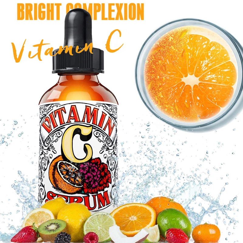 

Vitamin C Liquid Serum Anti-aging Anti-wrinkle Whitening VC Serum Hyaluronic Acid Face Care Serum Skin Care Products Cosmetics