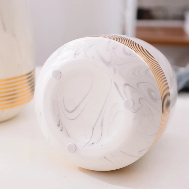 Настольные мраморные украшения для обеденного стола ваза с цветами свадебное