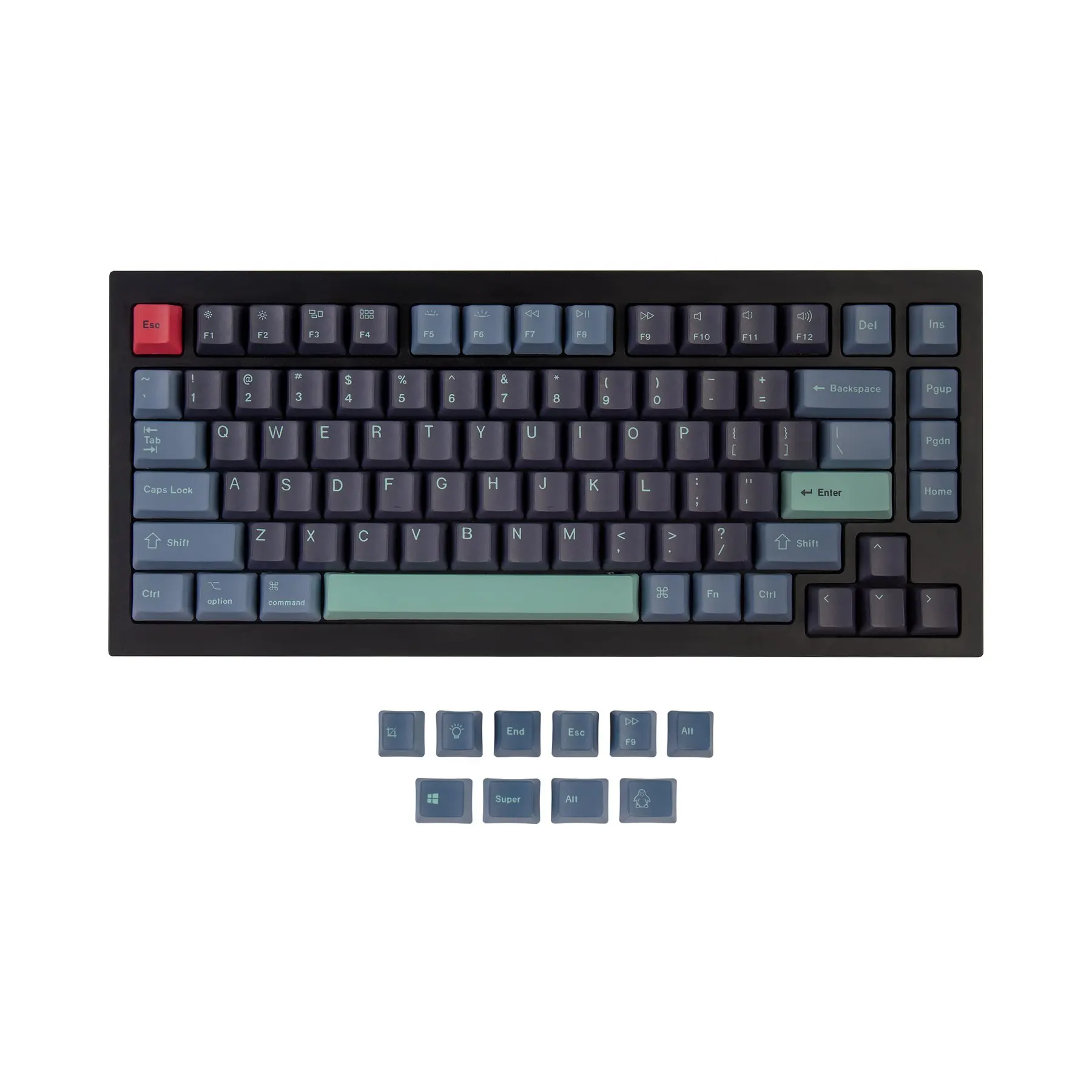 

Keychron Q1 Q2 K2 OEM Dye-Sub PBT Keycap Set - Hacker