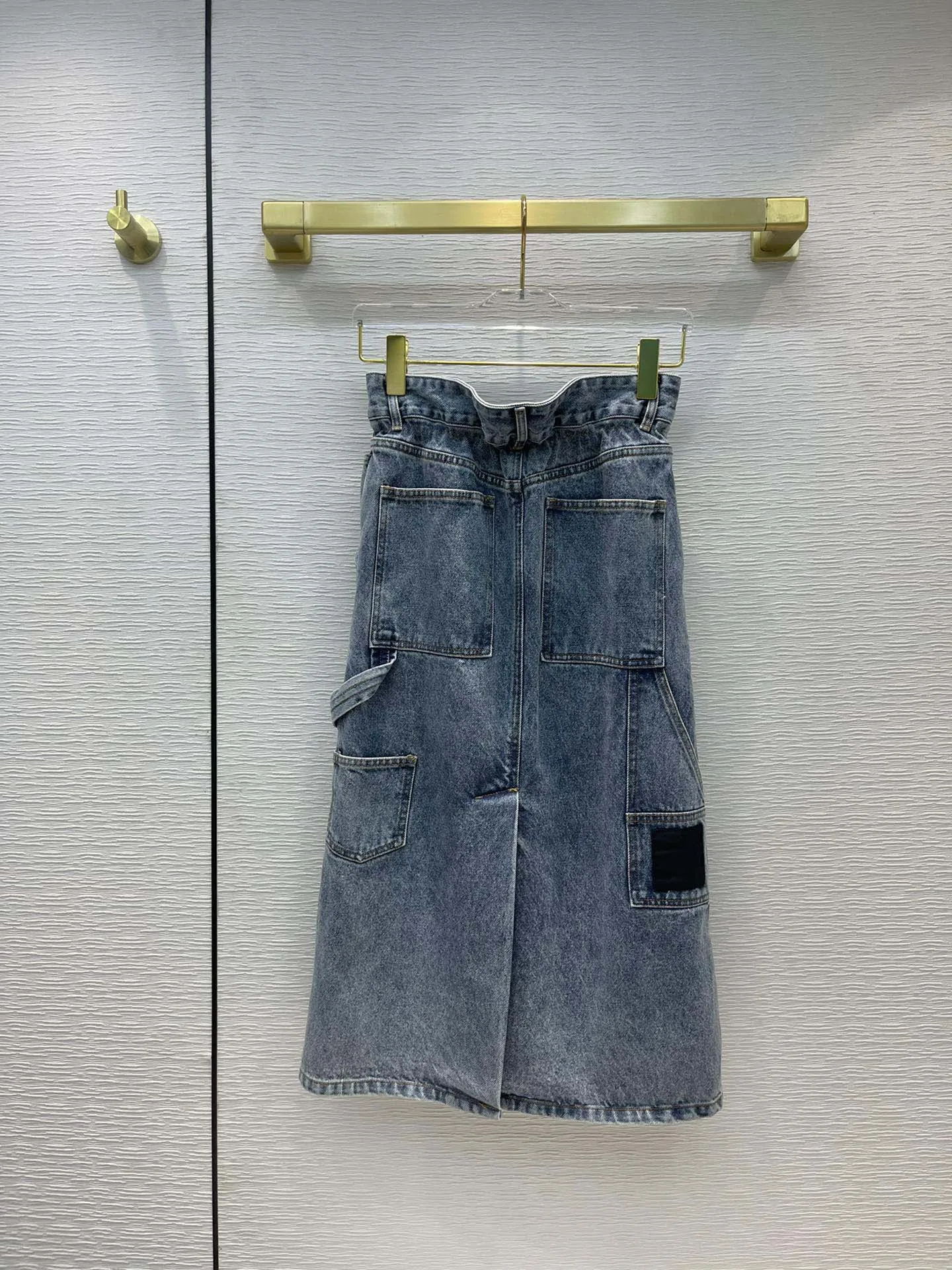 Streetwear Denim Skirts for Women Summer 2021 New High Waist Split Hem Loose Jean Skirts High-end Brand Top Quality Denim Skirts