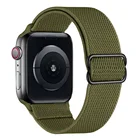 Нейлоновый ремешок для Apple watch, эластичный, регулируемый, 44403842 мм