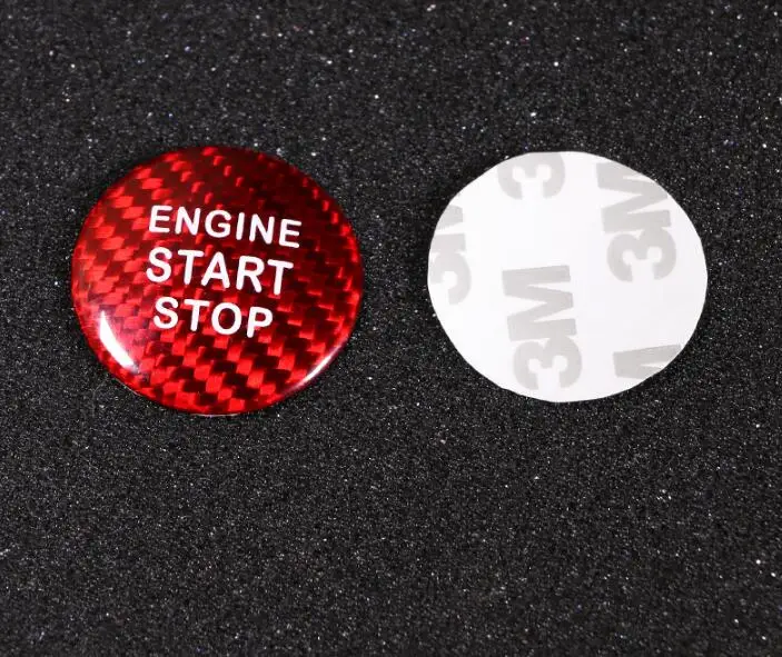 

Real Carbon Fiber Car Engine Start Stop Ignition Key Ring Sticker For Subaru BRZ for Toyota 86 2013-2019 auto accessories