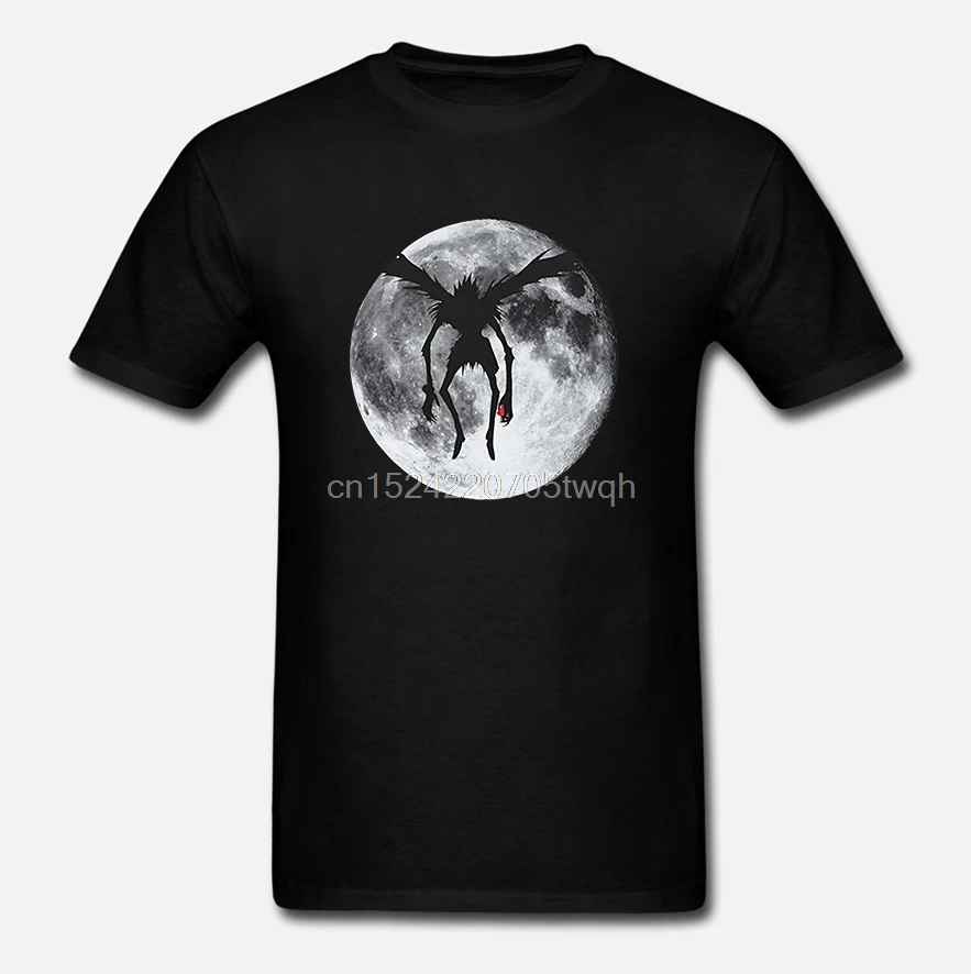 Забавные футболки Модная мужская летняя футболка Death Note Ryuk Moon Футболка Мужская