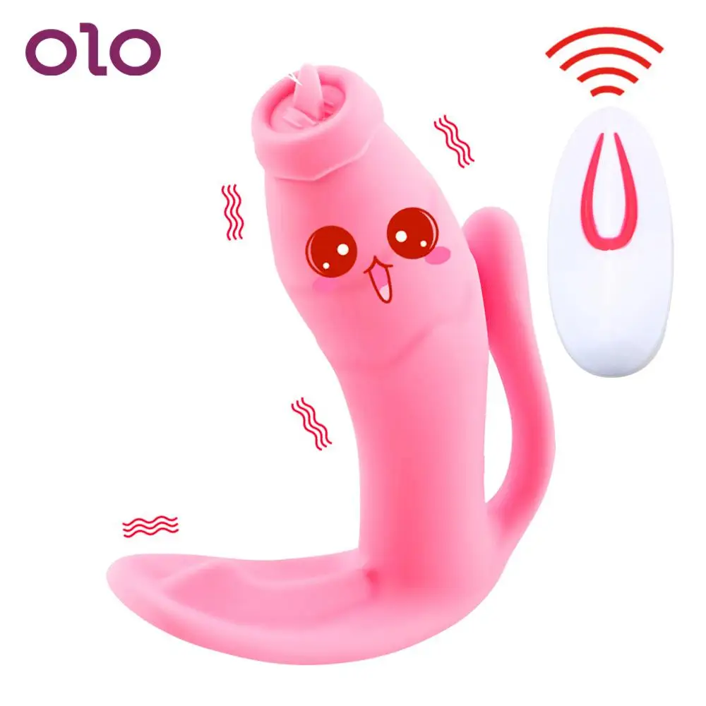 Оло Невидимый ноский язык вибратор точки G вагинальный стимулятор клитора 10