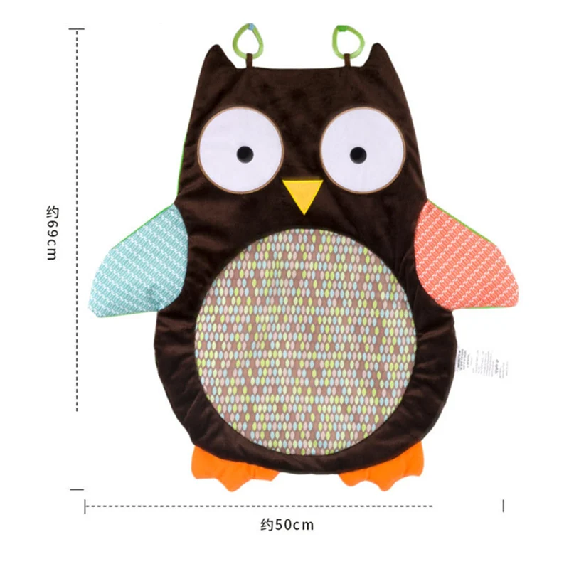 

Soft Plush play mat for kids Cartoon Animal alphabet Pattern Rattles Multifunction Early learning Baby crawling Carpet