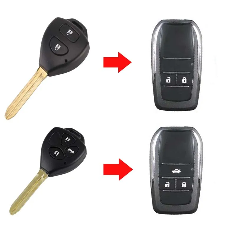 Новинка! Чехол для Toyota Camry Corolla Reiz RAV4 Crown 2/3 кнопки|key 2 button|buttons buttonsbuttons 3 |
