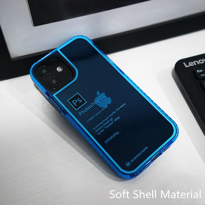 new for iphone 12mini 12pro max diy ps blue mobile phone case 11pro xs max xr anti drop 7 8plus free global shipping