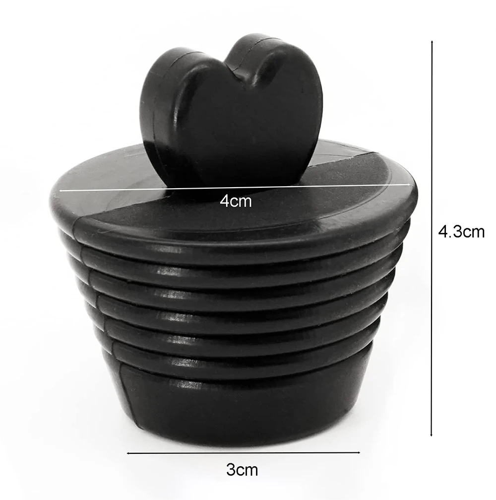 Bathroom Bathtub Stopper Silicone Drain Plugs Shower Bath Tub Sink Drains Replacement Universal Balck White | Обустройство дома